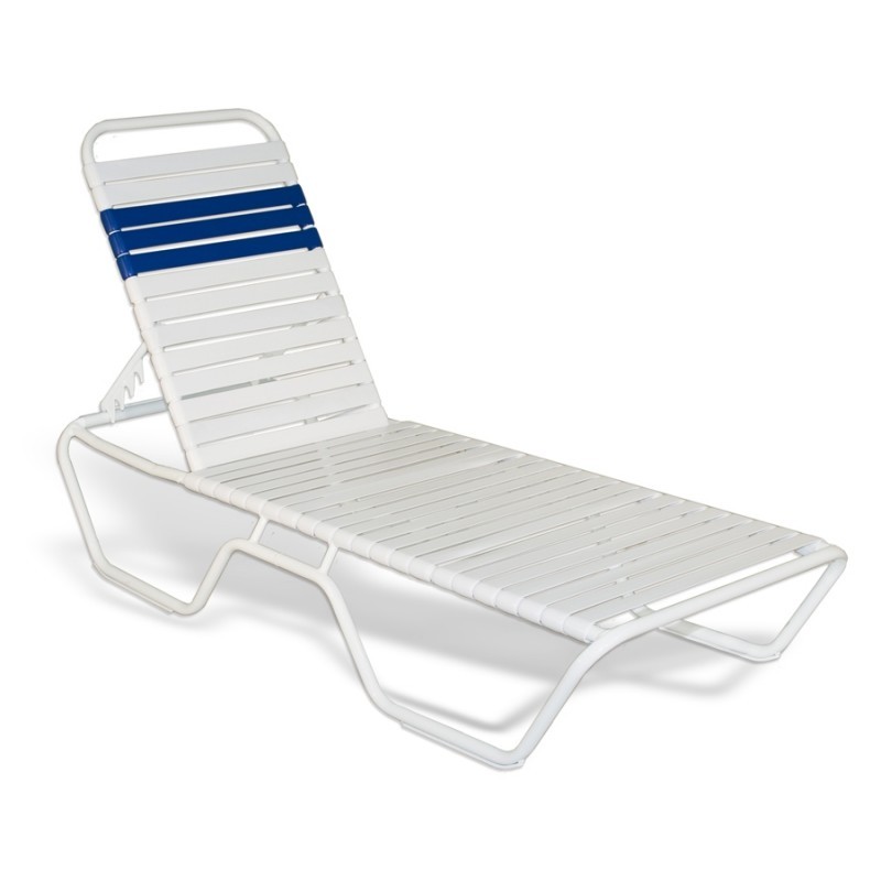 stackable chaise lounge chairs on Strap Stackable Beach Chaise Lounge 78x27x12 White Sfu 5200 201